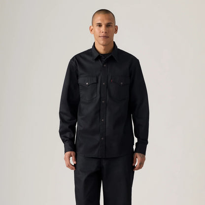 LEVI'S® MEN'S RELAXED COATED WESTERN SHIRT - BLACK