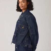 LEVI’S® X SACAI WOMEN'S BLOUSON JACKET - RIGID BLUE