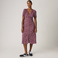 LEVI'S® WOMEN'S PAOLA SHORT-SLEEVE MIDI DRESS - MULTI COLOUR