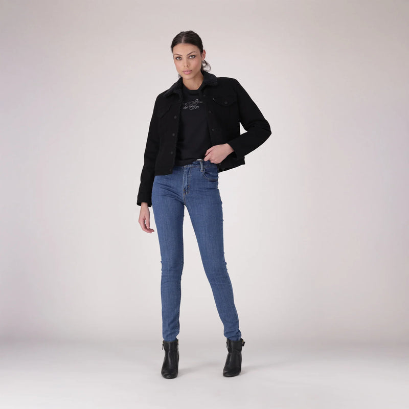 LEVI’S® WOMEN'S 721 HIGH-RISE SKINNY JEANS - MED INDIGO - FLAT FINISH