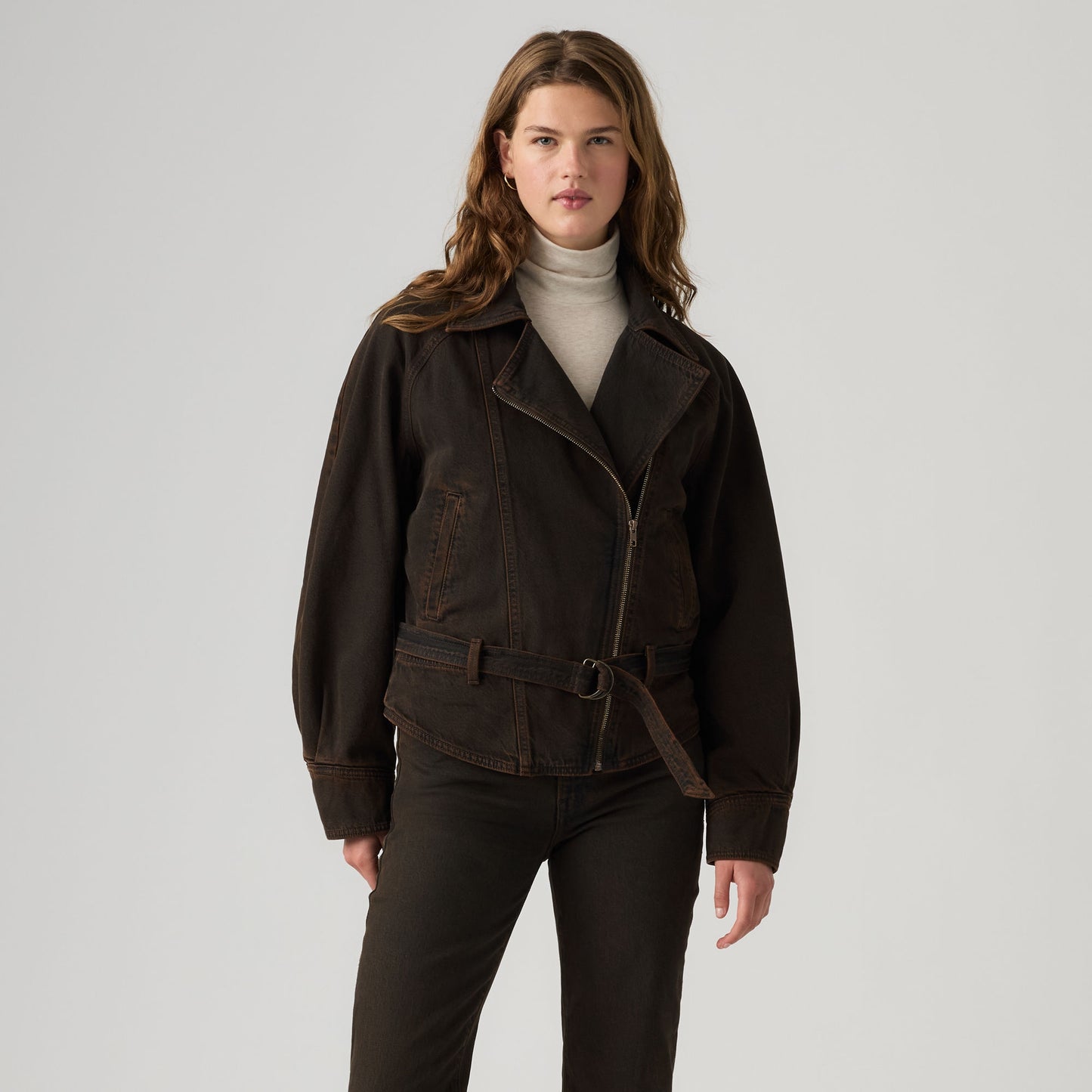 LEVI'S® WOMEN'S 80'S BOMBER JACKET - BROWN