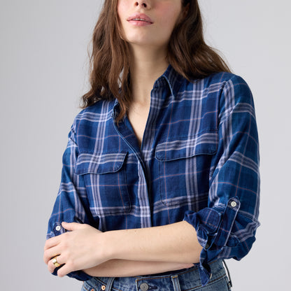 LEVI'S® WOMEN'S ELAINE UTILITY SHIRT - MULTI-COLOR