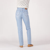 LEVI'S® WOMEN'S 501® ORIGINAL JEANS - MED INDIGO - WORN IN