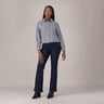 LEVI'S® WOMEN'S CURVY FLARE  - DARK INDIGO - FLAT FINISH