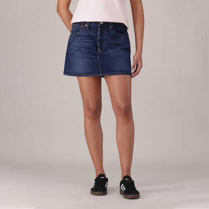 LEVI’S® WOMEN'S ICON SKIRT - DARK INDIGO - WORN IN