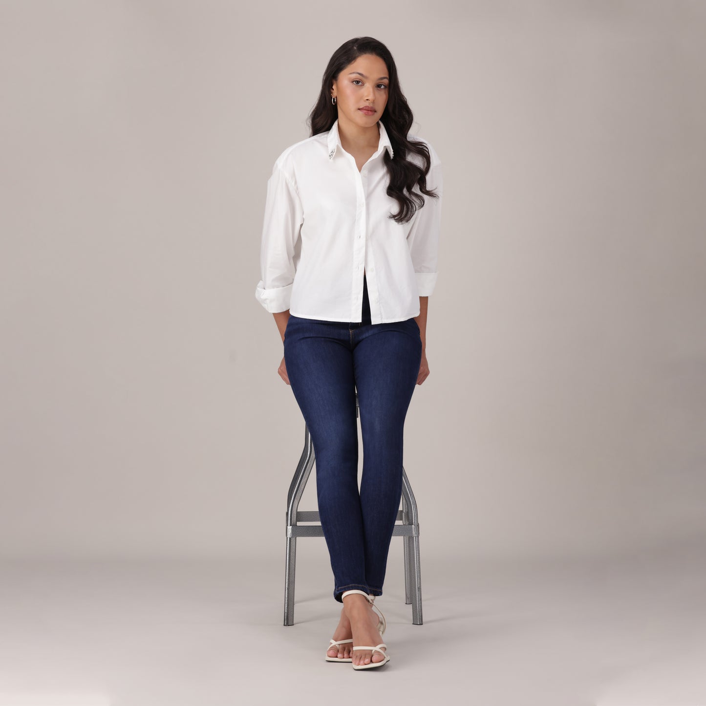 LEVI'S® WOMEN'S 720 HIGH-RISE SUPER SKINNY JEANS - DARK INDIGO - WORN IN
