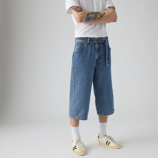 LEVI'S® MEN'S TWISTED BAGGY CAPRIS - MED INDIGO - FLAT FINISH