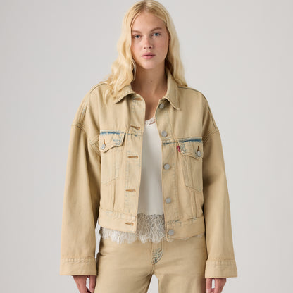 LEVI'S® WOMEN'S LOOSE CROP TRUCKER JACKET - NEUTRAL