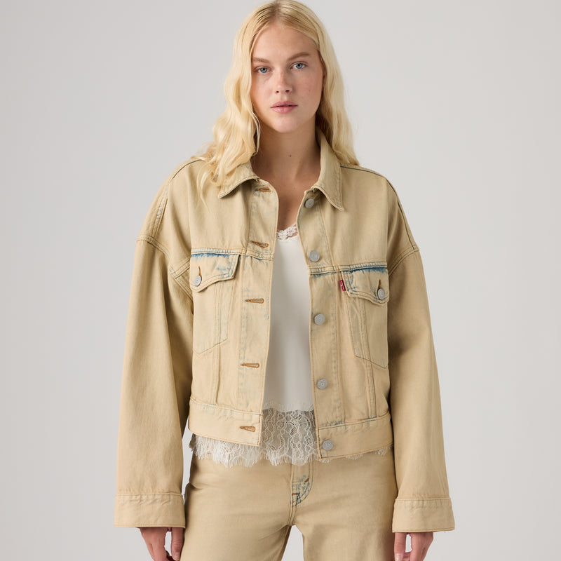 LEVI'S® WOMEN'S LOOSE CROP TRUCKER JACKET - NEUTRAL