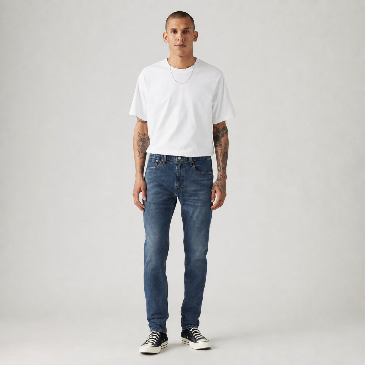 LEVI'S® MEN'S 512™ SLIM TAPER JEANS - MED INDIGO - WORN IN
