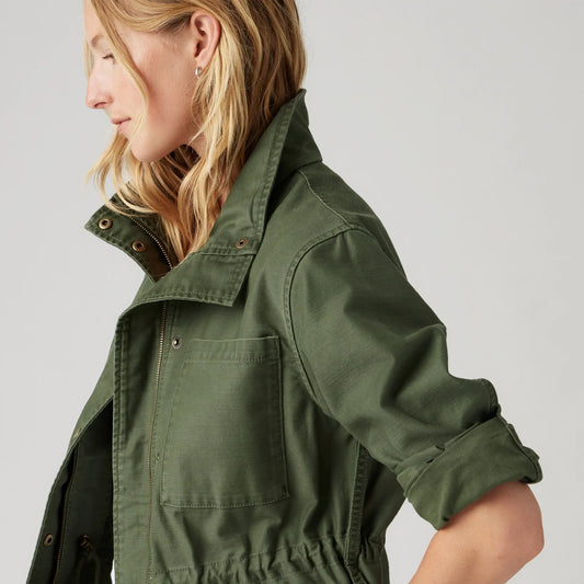 LEVI'S® WOMEN'S KARLIE UTILITY JACKET - GREEN