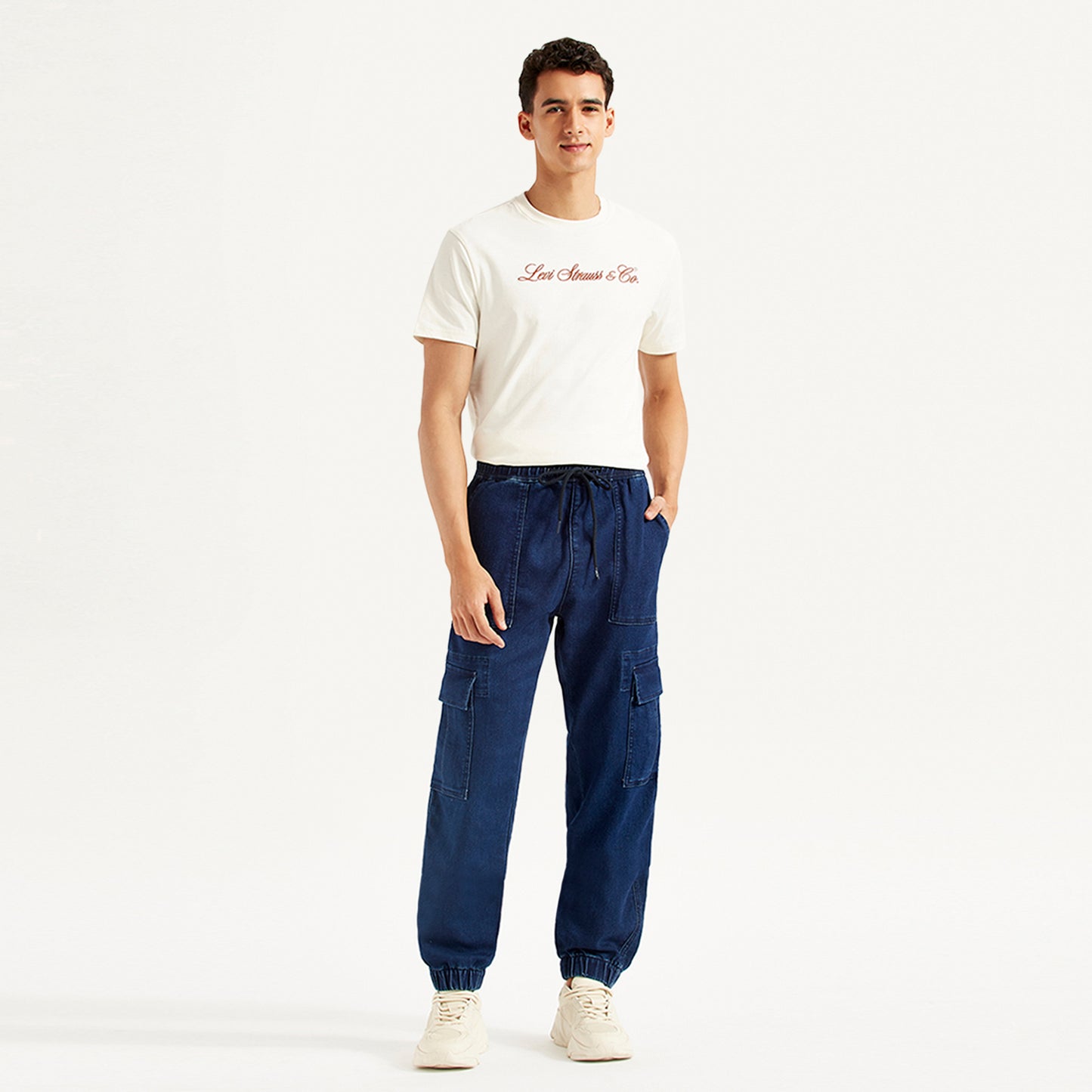 LEVI’S® MEN'S TAPERED CARGO JOGGER JEANS - BLUE