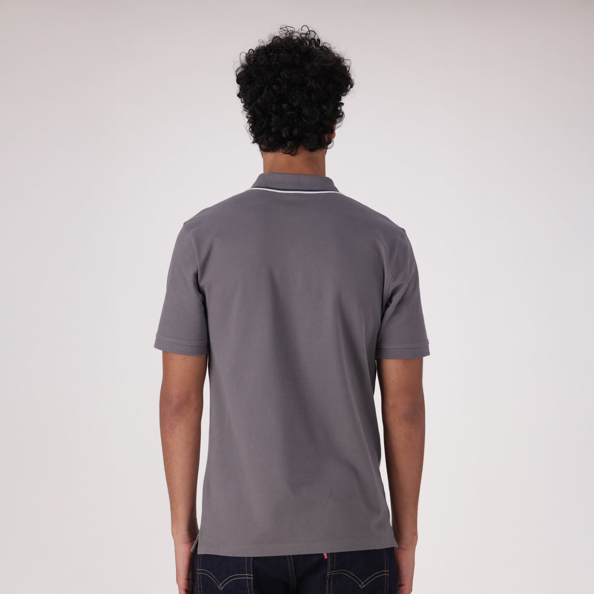 LEVI'S® MEN'S SLIM HOUSEMARK POLO SHIRT - GREY