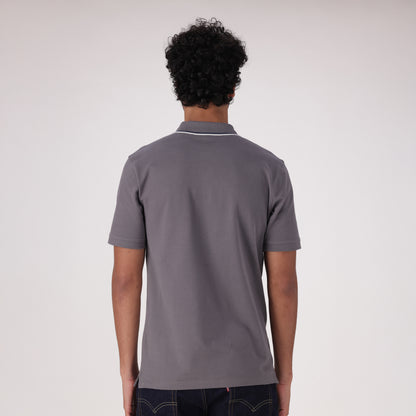 LEVI'S® MEN’S SLIM HOUSEMARK POLO SHIRT - GREY
