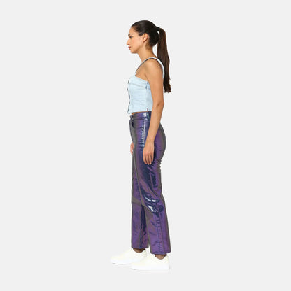 LEVI'S® WOMEN'S RIBCAGE STRAIGHT ANKLE JEANS - PURPLE
