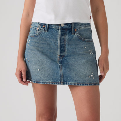 LEVI’S® WOMEN'S ICON SKIRT - MED INDIGO - WORN IN