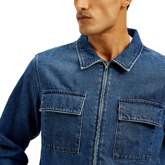 LEVI’S® MEN'S SOLID RELAXED FIT SHIRT - BLUE