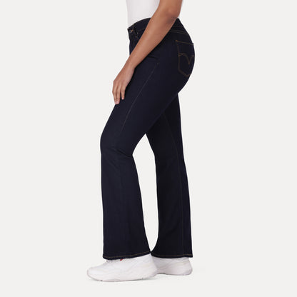 LEVI'S® CURVY FLARE - DARK INDIGO - FLAT FINISH