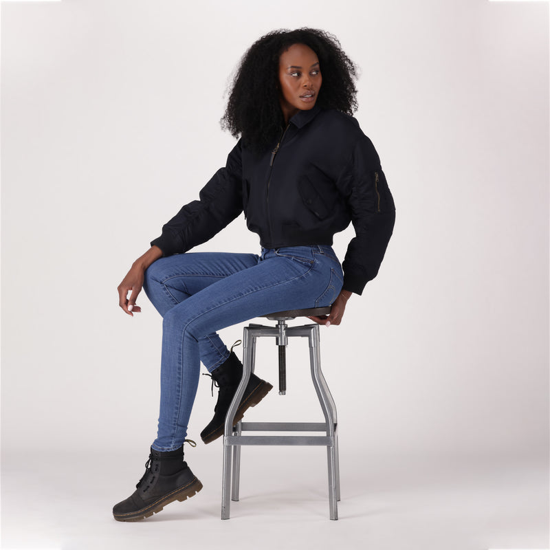 LEVI'S® WOMEN'S CURVY SKINNY  - MED INDIGO - FLAT FINISH