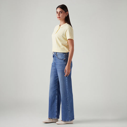 LEVI'S® WOMEN'S RIBCAGE WIDE LEG - MEDIUM WASH