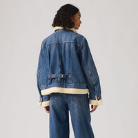 LEVI’S® X SACAI WOMEN'S SHERPA JACKET - VINTAGE BLUE