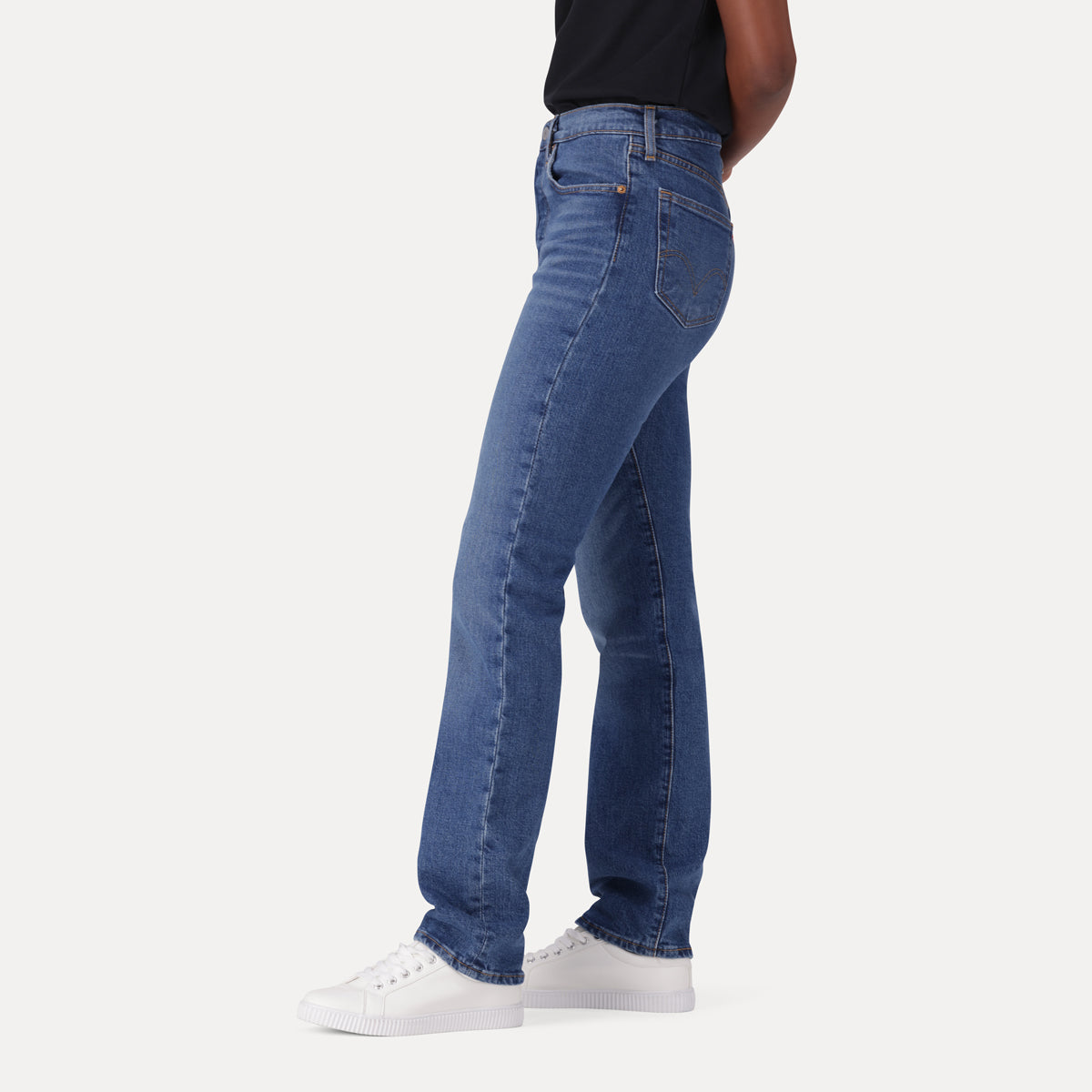 LEVI'S® WOMEN'S 501® ORIGINAL  JEANS - MED INDIGO - WORN IN