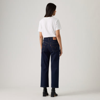 LEVI'S® WOMEN'S RIBCAGE STRAIGHT ANKLE JEANS - BLACK