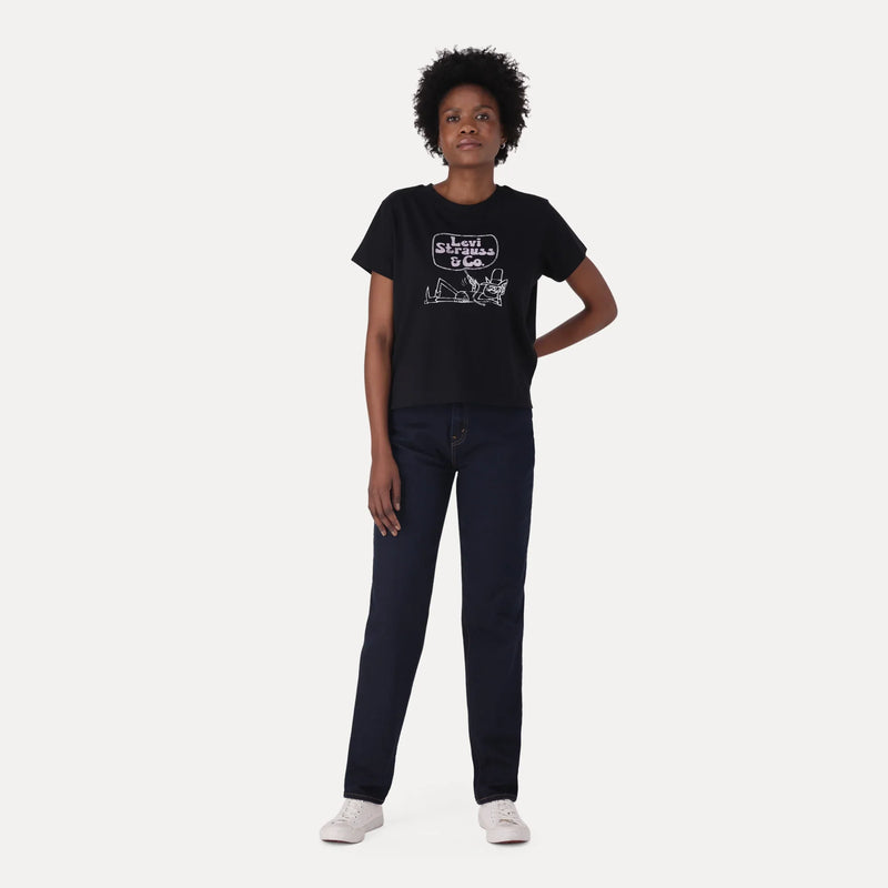 LEVI'S® WOMEN'S '80S MOM JEANS - DARK INDIGO - FLAT FINISH