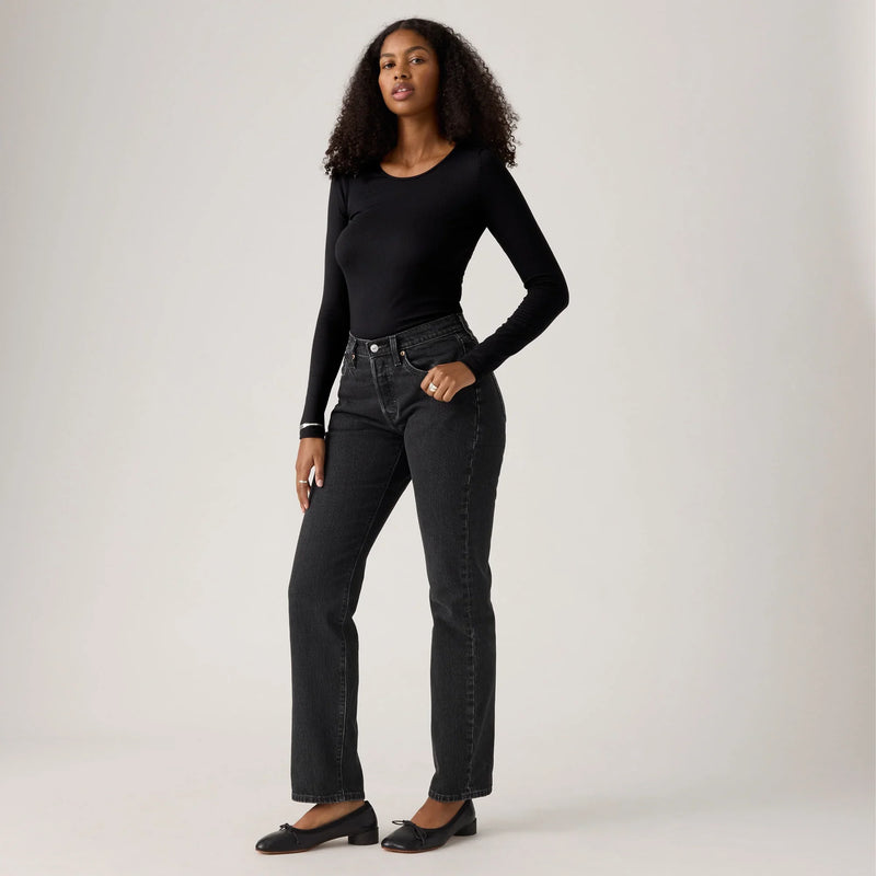 LEVI'S® WOMEN'S 501® CURVE JEANS - BLACK - WORN IN