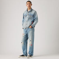 LEVI'S® X TOY STORY MEN'S 568 LOOSE JEANS - MED INDIGO - WORN IN