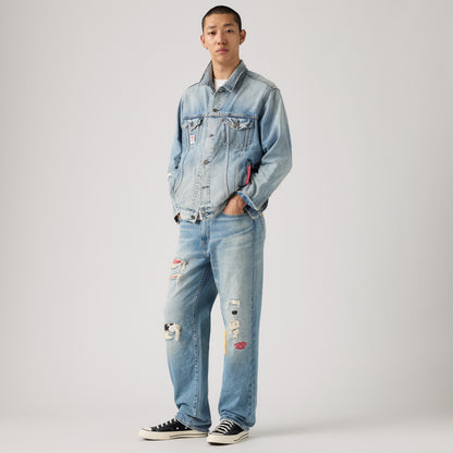 LEVI'S® X TOY STORY MEN'S 568 LOOSE JEANS - MED INDIGO - WORN IN