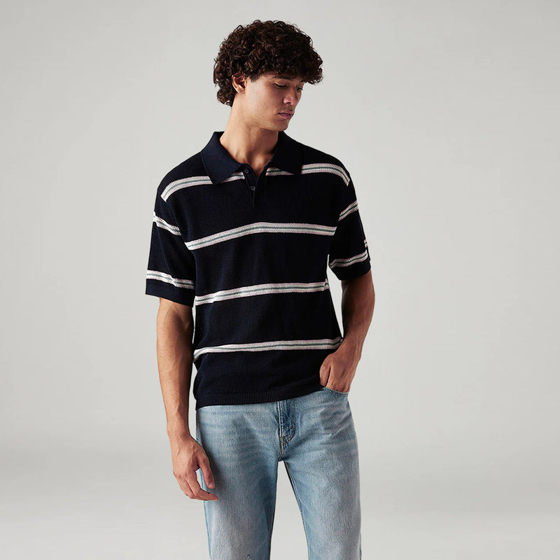 LEVI'S® MEN'S LOOSE FIT POLO T-SHIRTS - NAVY