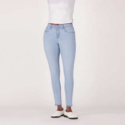 LEVI'S® WOMEN'S CURVY SUPER SKINNY  - LIGHT INDIGO - WORN IN