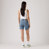 LEVI'S® WOMEN'S 501® MID-THIGH SHORTS - MED INDIGO - WORN IN