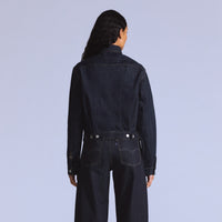 LEVI’S® BLUE TAB™ WOMEN’S TYPE II TRUCKER JACKET - DARK INDIGO FLAT FINISH
