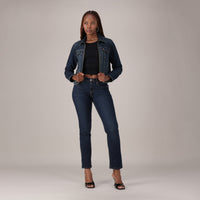 Levi's® Women's Curvy Straight - Dark Indigo - Worn In