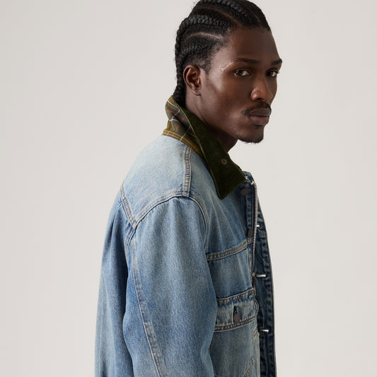 LEVI'S® X BARBOUR TYPE II TRUCKER JACKET - LIGHT WASH