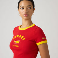 LEVI'S® SPAIN WOMEN'S RINGER TEE - MULTI COLOUR