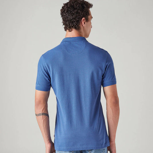 LEVI'S® MEN'S SOLID SLIM FIT COMMUTER POLO T-SHIRT - BLUE