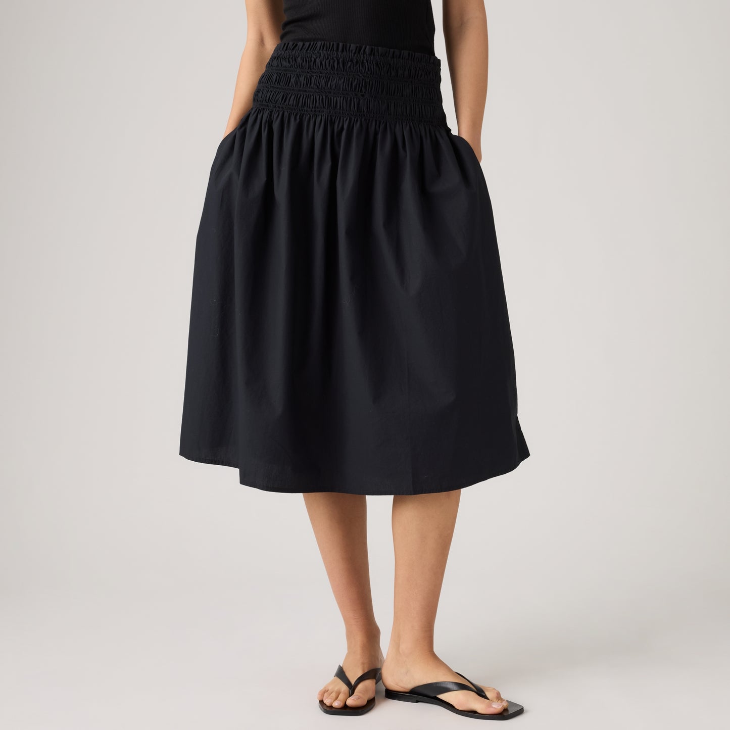 LEVI'S® WOMEN'S EVERDEEN MIDI SKIRT - BLACK