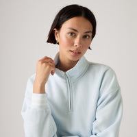 LEVI'S® WOMEN'S EVERYDAY QUARTER ZIP SWEATSHIRT - BLUE