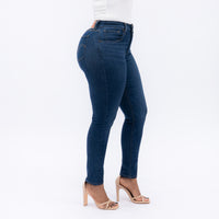 LEVI'S® WOMEN'S CURVY HIGH-RISE SUPER SKINNY - DARK INDIGO - WORN IN