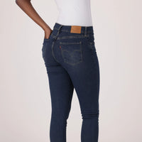 LEVI'S® WOMEN'S CURVY HIGH-RISE SUPER SKINNY - DARK INDIGO - WORN IN