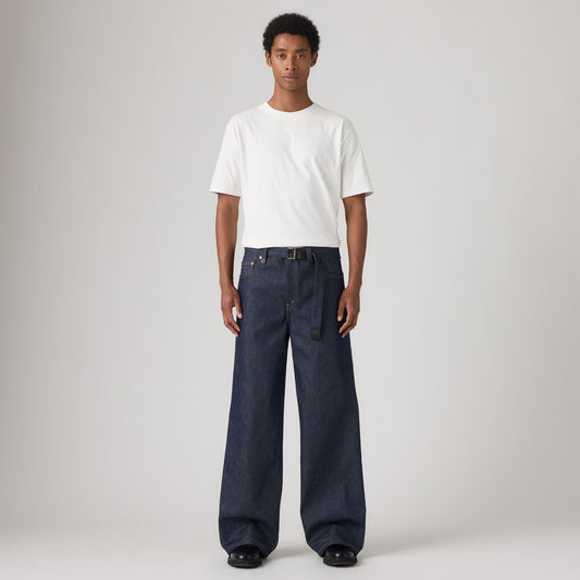 LEVI’S® X SACAI BELTED WIDE PANTS - RIGID BLUE