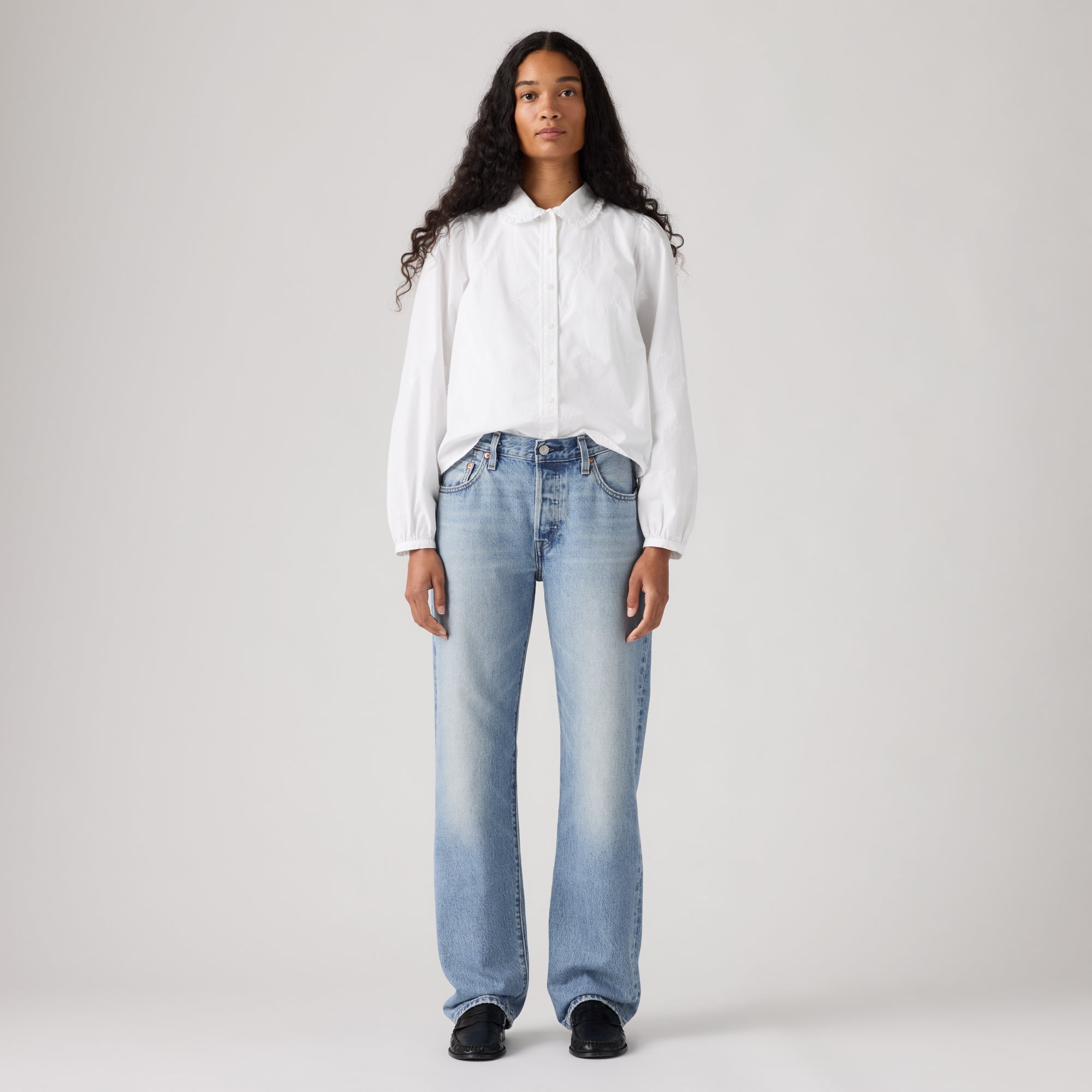 LEVI'S® WOMEN'S 501® '90S JEANS - MED INDIGO - WORN IN