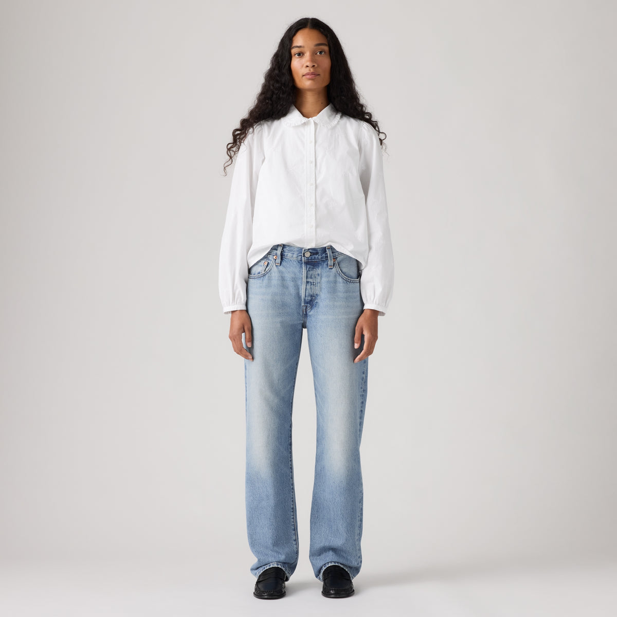 LEVI'S® WOMEN'S 501® '90S JEANS - MED INDIGO - WORN IN