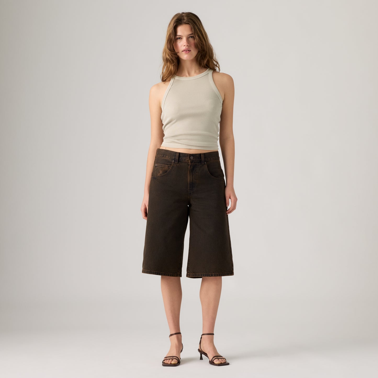 LEVI'S® WOMEN'S SUPER BAGGY JORTS - BLACK
