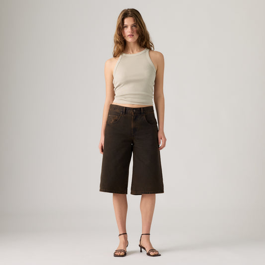 LEVI'S® WOMEN'S SUPER BAGGY JORTS - BLACK