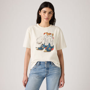 LEVI'S® WOMEN'S GRAPHIC TABOR T-SHIRT - WHITE