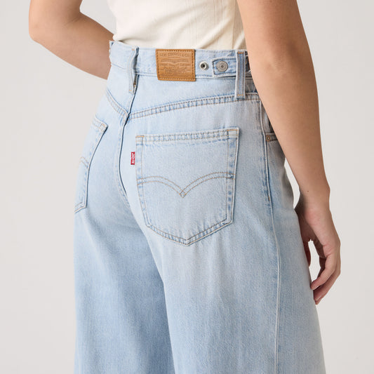 Levi's® Women's Cinch Wide Leg Jeans - Med Indigo - Worn In